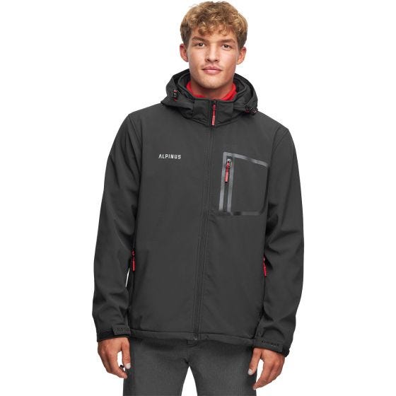 Alpinus City Miehet Stenshuvud Soft Shell -takki - Musta