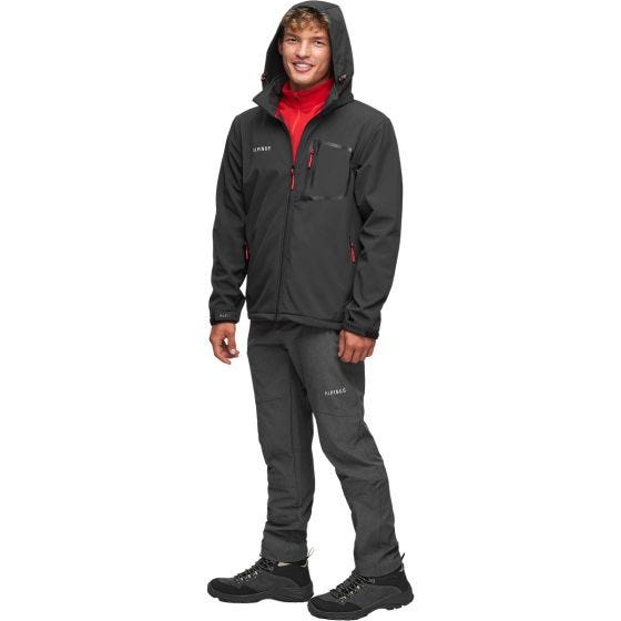 Alpinus City Miehet Stenshuvud Soft Shell -takki - Musta