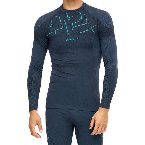 Alpinus Outdoor Gausdal Miehet Aluskerrastopaita - Graphite Blue