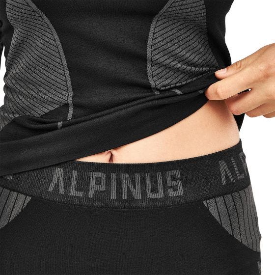 Alpinus Outdoor Naiset Alusvaatesetti - Musta/Harmaa