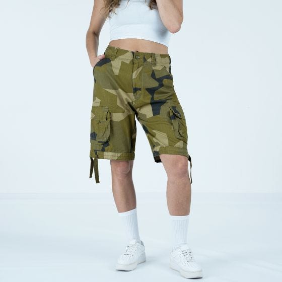 Brandit Urban Legend Shortsit Naisten - Swedish M90 Camo