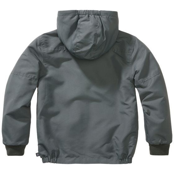 Brandit Lapset Windbreaker Front Zip Takki - Antrasiitti