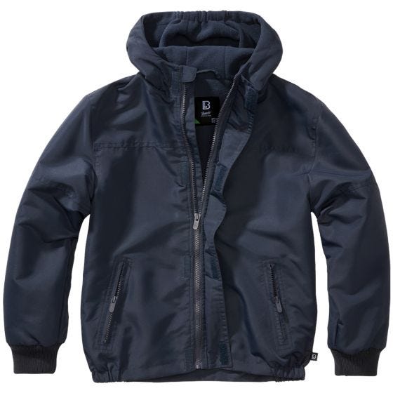 Brandit Lapset Windbreaker Front Zip Takki - Navy