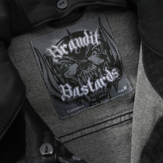 Brandit Motörhead Cradock Farkkutakki - Musta