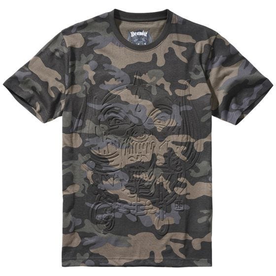 Brandit Motörhead Warpig Embos Print T-paita - Dark Camo