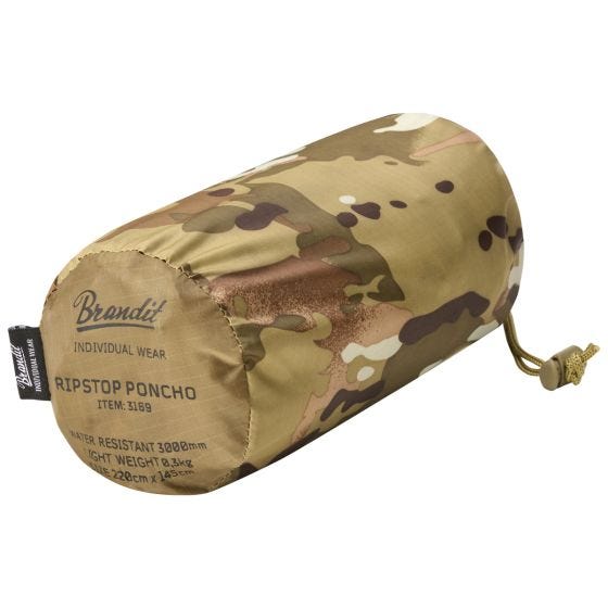 Brandit Ripstop Poncho - Tactical Camo