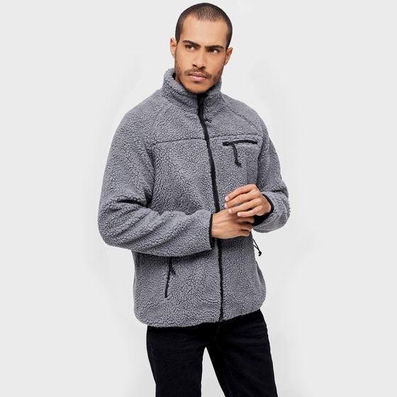 Brandit Teddyfleece Takki - Antrasiitti