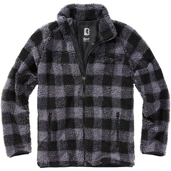 Brandit Teddyfleece Takki - Musta/Harmaa
