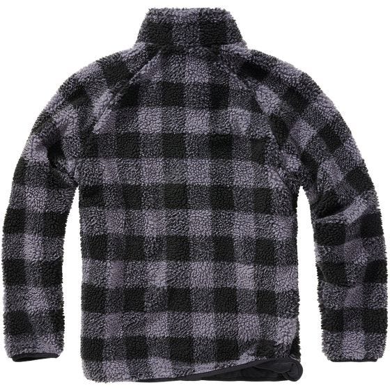 Brandit Teddyfleece Takki - Musta/Harmaa