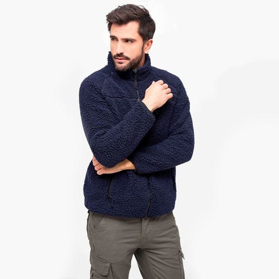 Brandit Teddyfleece Takki - Navy
