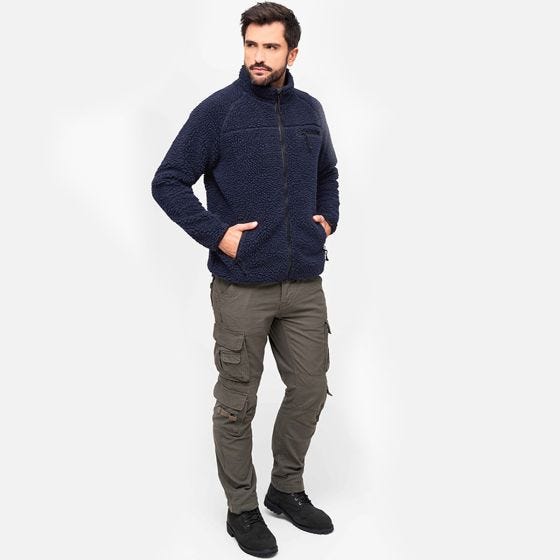Brandit Teddyfleece Takki - Navy