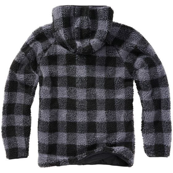 Brandit Teddyfleece Worker Takki - Musta/Harmaa