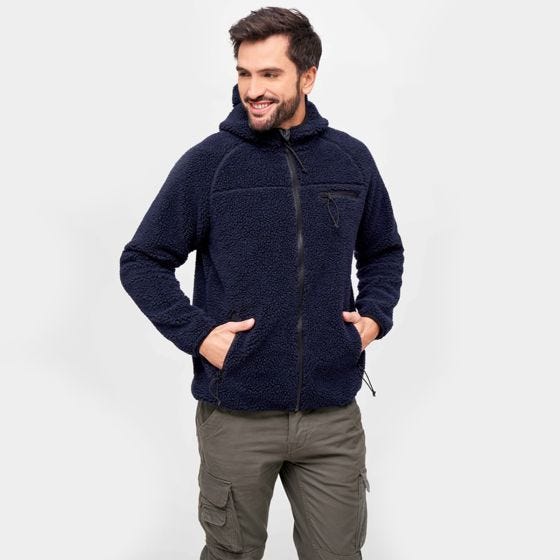 Brandit Teddyfleece Worker Takki - Navy