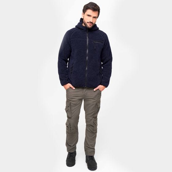 Brandit Teddyfleece Worker Takki - Navy