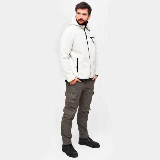 Brandit Teddyfleece Worker Takki - Valkoinen