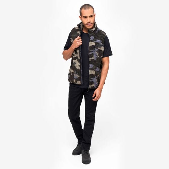 Brandit Teddyfleece Worker Liivi - Dark Camo