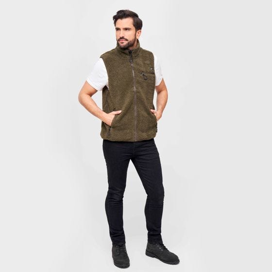 Brandit Teddyfleece Worker Liivi - Oliivi