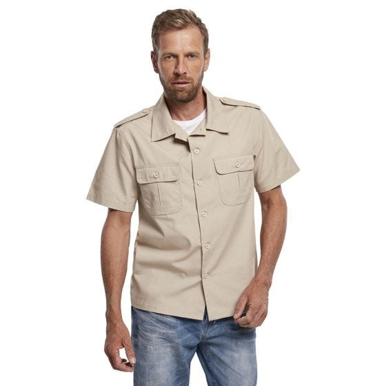 Brandit US Ripstop Lyhythihainen paita - Beige