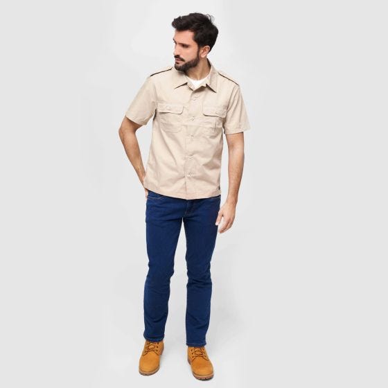 Brandit US Ripstop Lyhythihainen paita - Beige