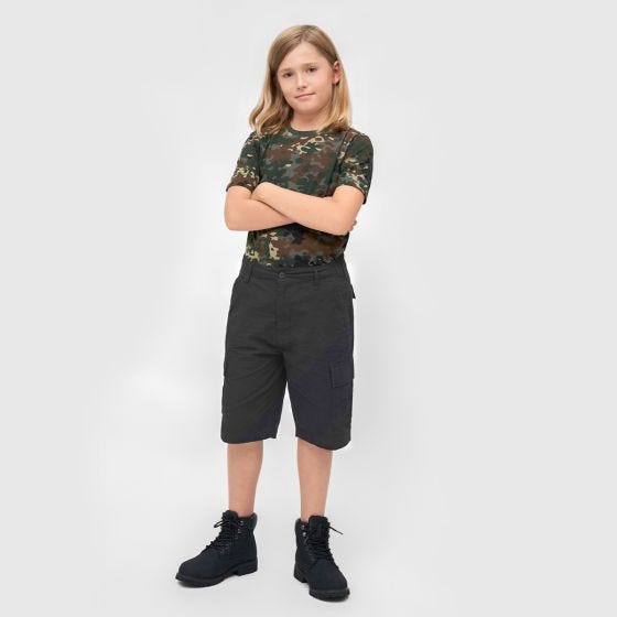 Brandit Lapset BDU Shortsit - Musta