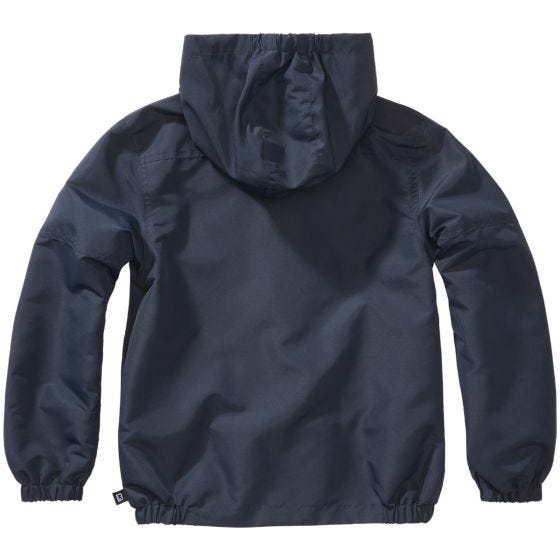 Brandit Lapset Summer Windbreaker Front Zip Takki - Navy