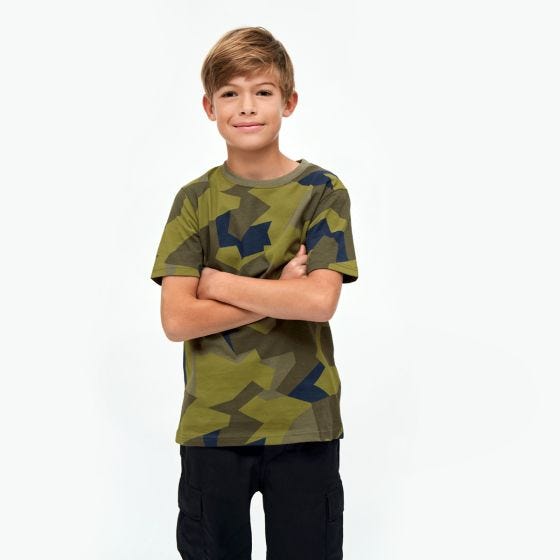 Brandit Lapset T-paita - Swedish M90 Camo