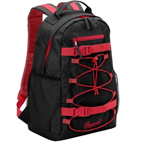 Brandit Urban Cruiser Reppu Musta/Punainen