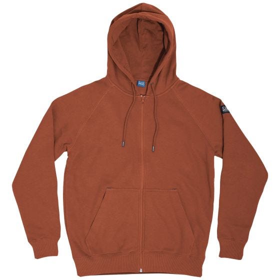 CLOMOD "Blank" Täysvetoketjullinen collegepusero - Maroon Red