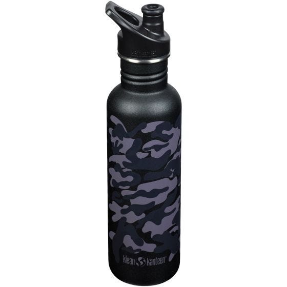 Klean Kanteen Classic Sport Cap Pullo 800 ml - Black Camo