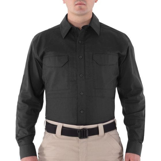 First Tactical V2 Tactical Pitkähihainen Paita Miesten Musta
