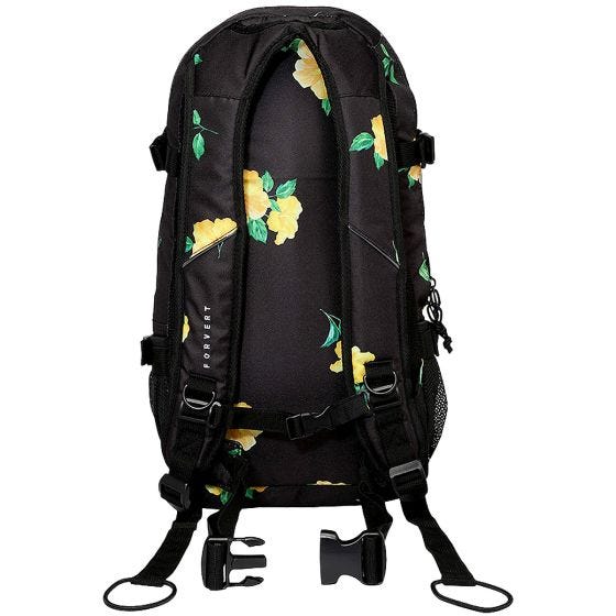Forvert Louis Allover Reppu - Black/Hibiscus