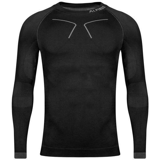 Alpinus Tactical Aluskerrastopaita - Musta/Harmaa