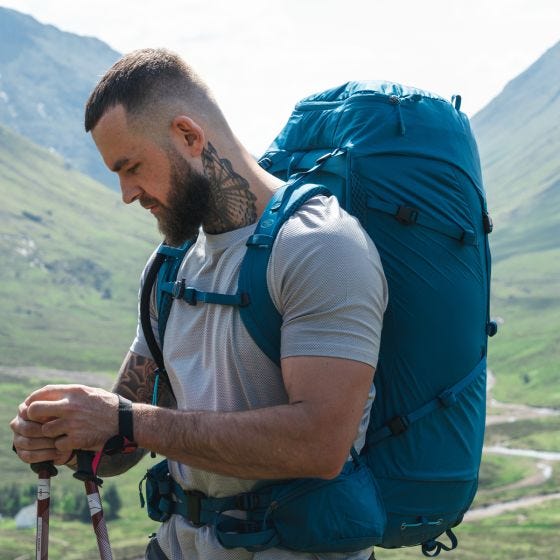 Highlander Miesten Ben Nevis Rinkka 65 L - Petrol