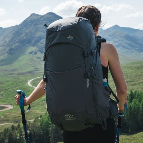 Highlander Naisten Ben Nevis Rinkka 65 L - Petrol