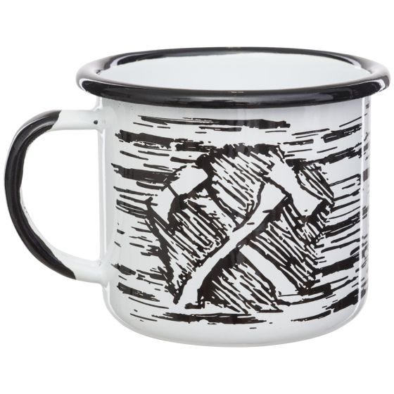 Helikon Axe Enamel Muki 350 ml - Valkoinen