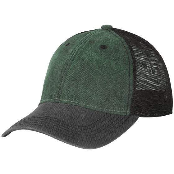 Helikon Plain Trucker Lippalakki - Washed Dark Green / Washed Black C