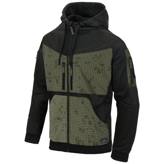 Helikon Rogue Täysvetoketjullinen huppari - Musta/Desert Night Camo
