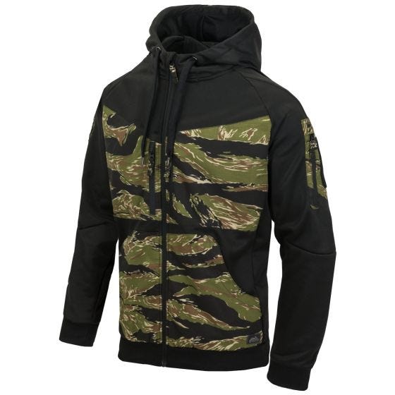 Helikon Rogue Täysvetoketjullinen huppari - Musta/Tiger Stripe
