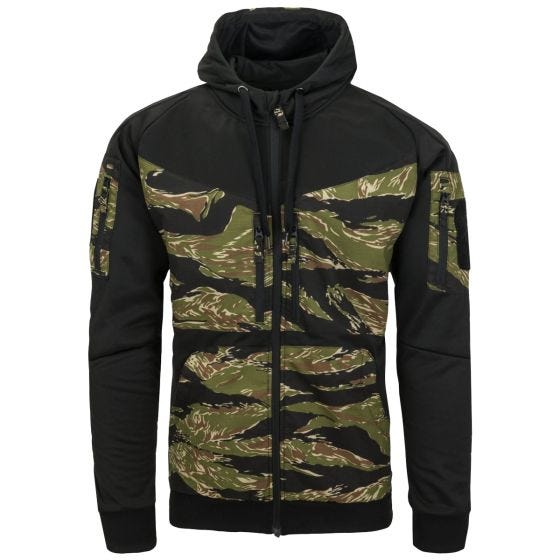 Helikon Rogue Täysvetoketjullinen huppari - Musta/Tiger Stripe