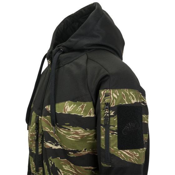 Helikon Rogue Täysvetoketjullinen huppari - Musta/Tiger Stripe