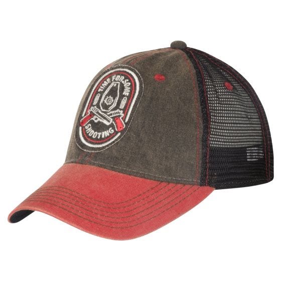 Helikon Shooting Time Trucker Lippalakki - BlackDirty Washed Black / Dirty Washed Red C