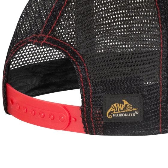 Helikon Shooting Time Trucker Lippalakki - BlackDirty Washed Black / Dirty Washed Red C