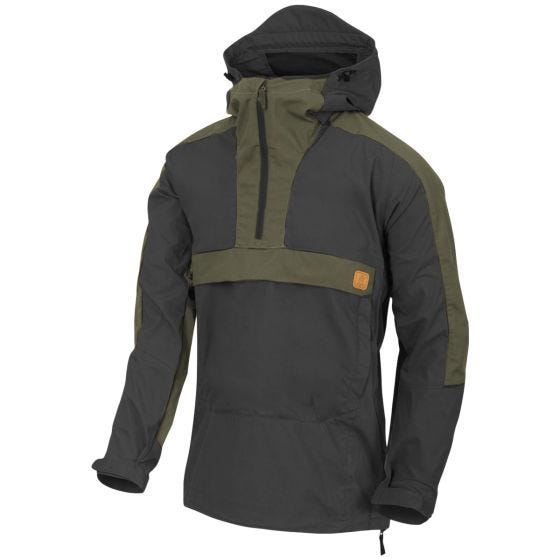 Helikon Woodsman Anorakkitakki - Musta/Taiga Green