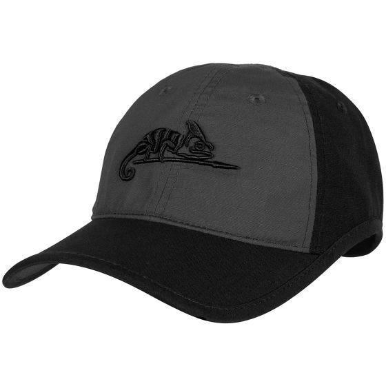 Helikon Logo Lippalakki Puuvillasekoite-ripstop Musta/Shadow Grey