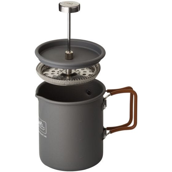 Helikon Camp French Press Kahvimuki - Harmaa