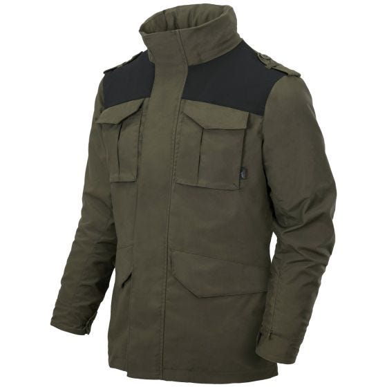 Helikon M-65 Covert Takki - Taiga Green/Musta