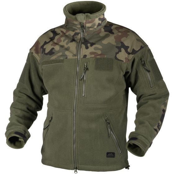 Helikon Infantry Duty Fleecetakki - Oliivinvihreä/Polish Woodland