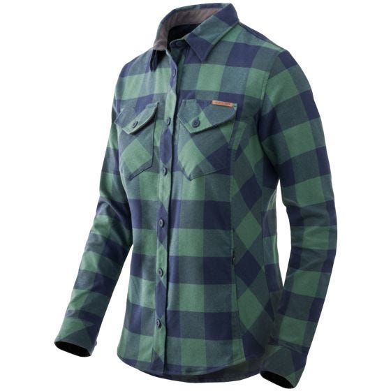 Helikon Marigold Paita Naisten - Moss Green Checkered