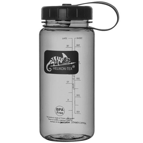 Helikon Tritaanipullo Leveä Suu 550 ml Smoke