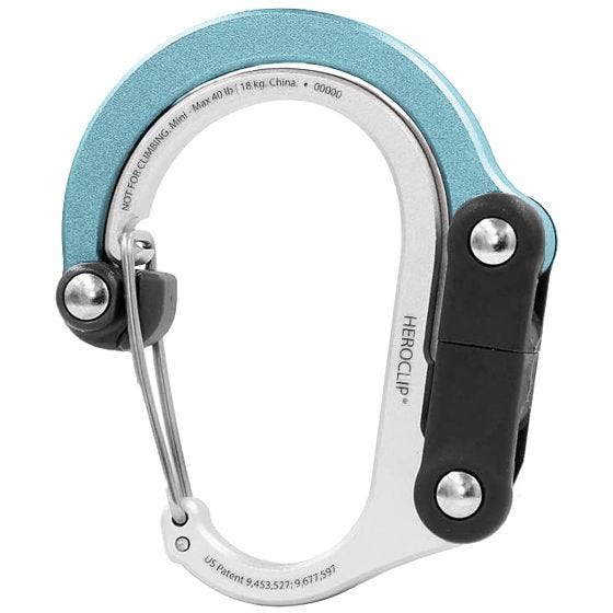 Heroclip Mini Gear Karbiinihaka - Sea Grass